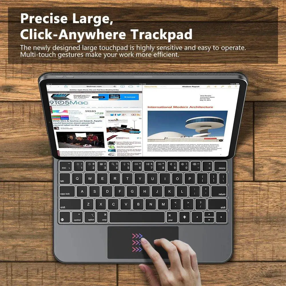 Wireless Charging Keyboard Case for iPad Pro and Air