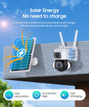 SHIWOJIA 6MP 4G SIM Card Solar Camera Outdoor Security