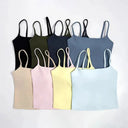 NCLAGEN - Built-In Bra Tank Top Yoga Vest Women