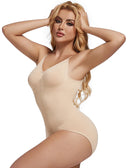 Seamless Backless Bodysuit Shapewear for Women Tummy Control