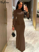 Event-Ready Draped Maxi Dress for Women