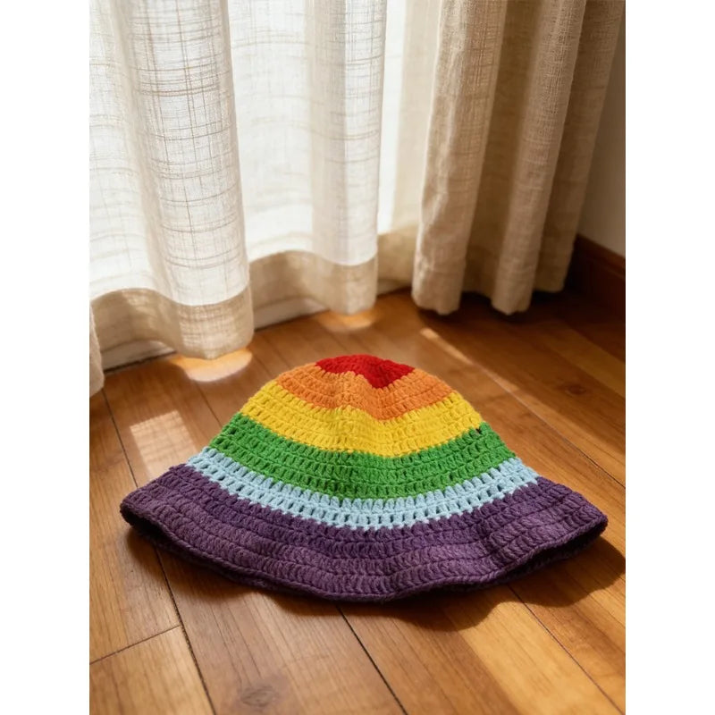 Striped Knit Winter Hat