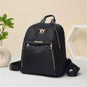 Simple Black Large Capacity Backpacks Women Travel Bag