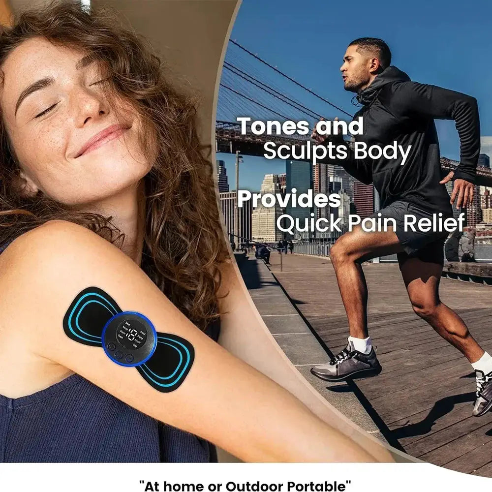 Electric EMS Neck Massager Patch Stimulator Cervical Back