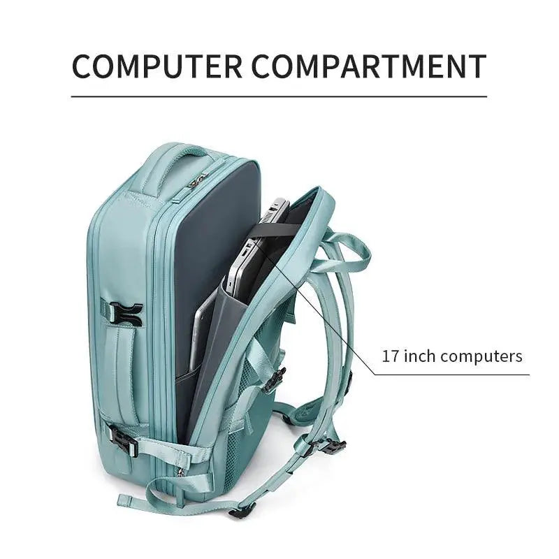 Versatile 39L Waterproof Travel Backpack With USB Charging