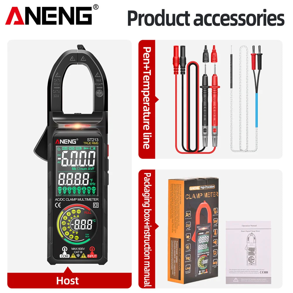 Digital Clamp Meter Aneng Dc/Ac