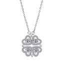 Sterling Silver S925 Four-Leaf Clover Necklace for Women