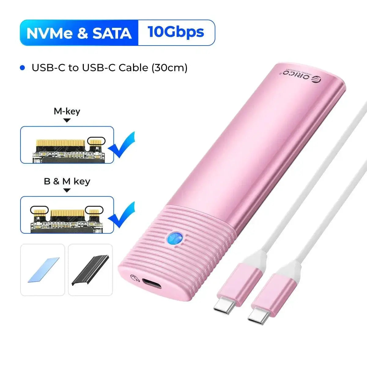 Orico NVMe SSD Enclosure PCIe Tool Free Case — product view 13