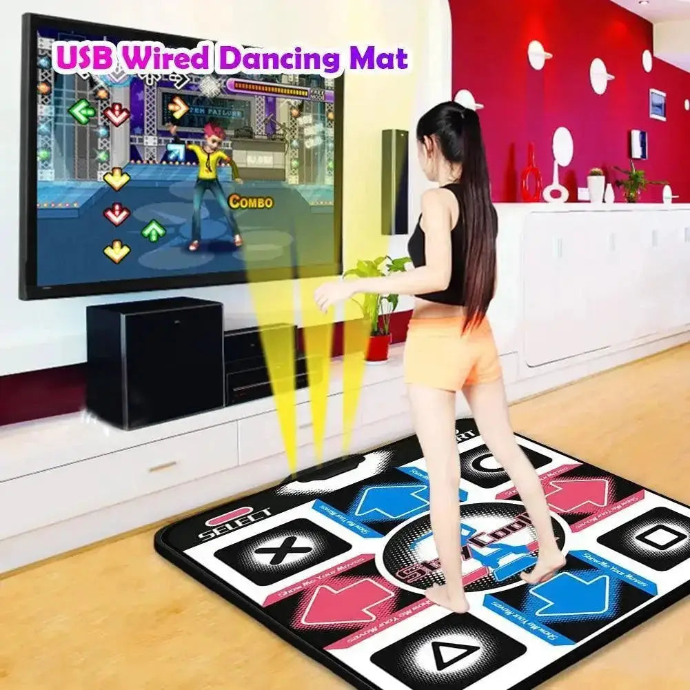 USB Wired Dance Mats Non Slip Dancing Pad For PC Fitness