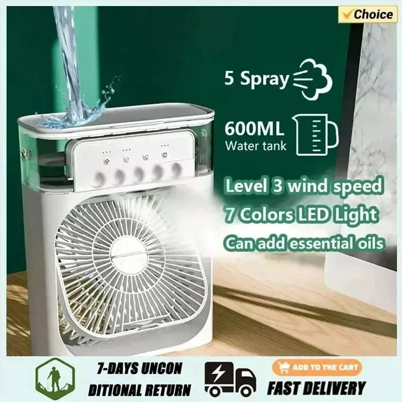 Xiaomi 3 In 1 Portable Fan Air Conditioner With LED Light - OurLum.com