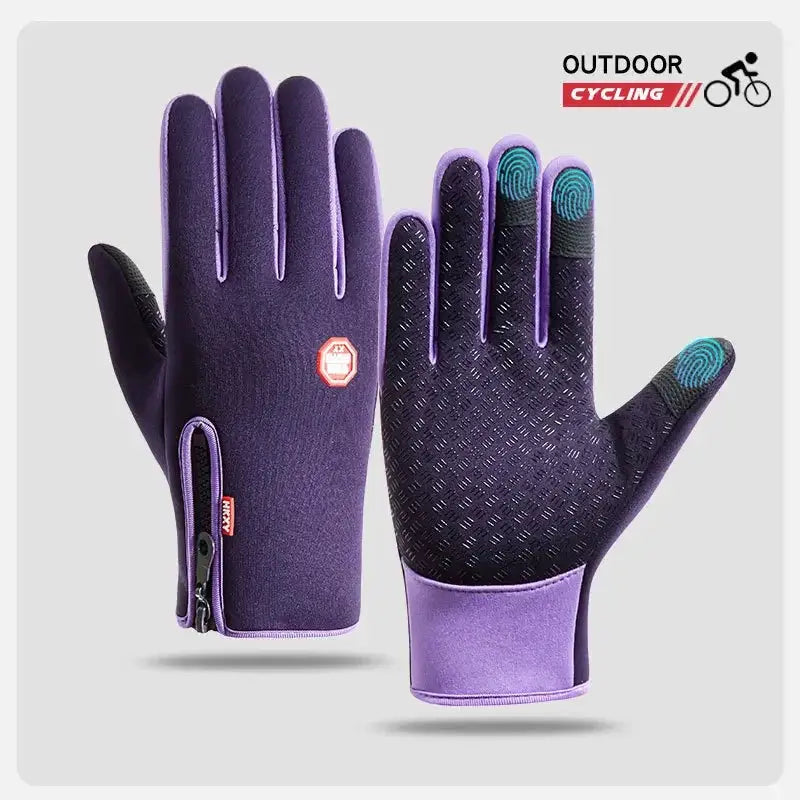 Mens Cycling Gloves Touchscreen Warm Waterproof Non Slip
