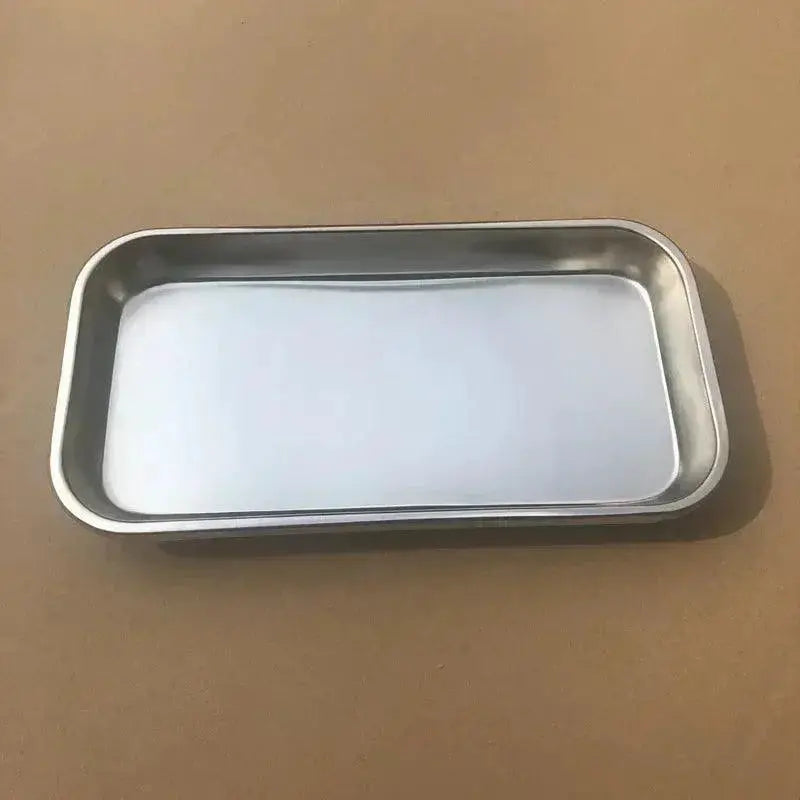 Stainless Steel Nail Art Organizer Tray Neat Storage Tools