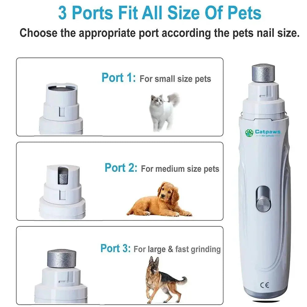 Electric Pet Nail Grinder for Precise Grooming Dogs Cats