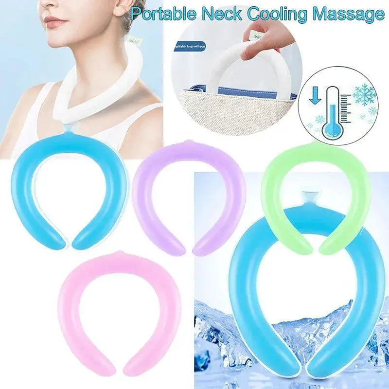 Neck Massager Cooling Ring Portable Outdoor Summer Cool Tube