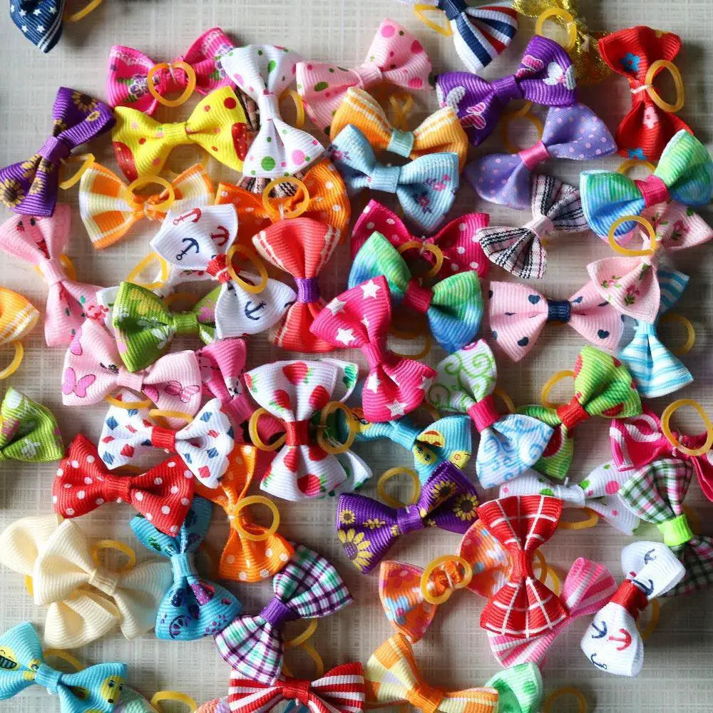 Pet Grooming Bows Colorful Hair Accessories for Pets