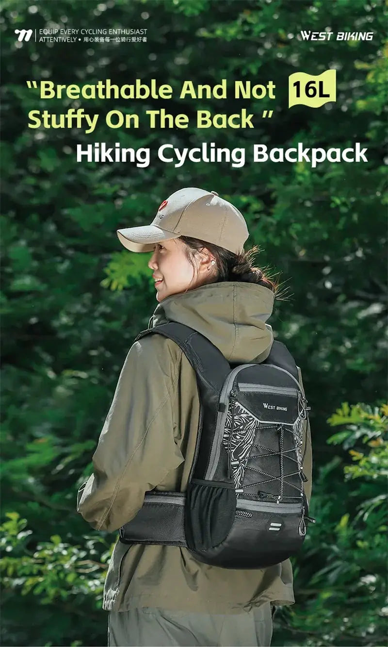 West Biking 16L Hydration Backpack For Sports And Outdoors