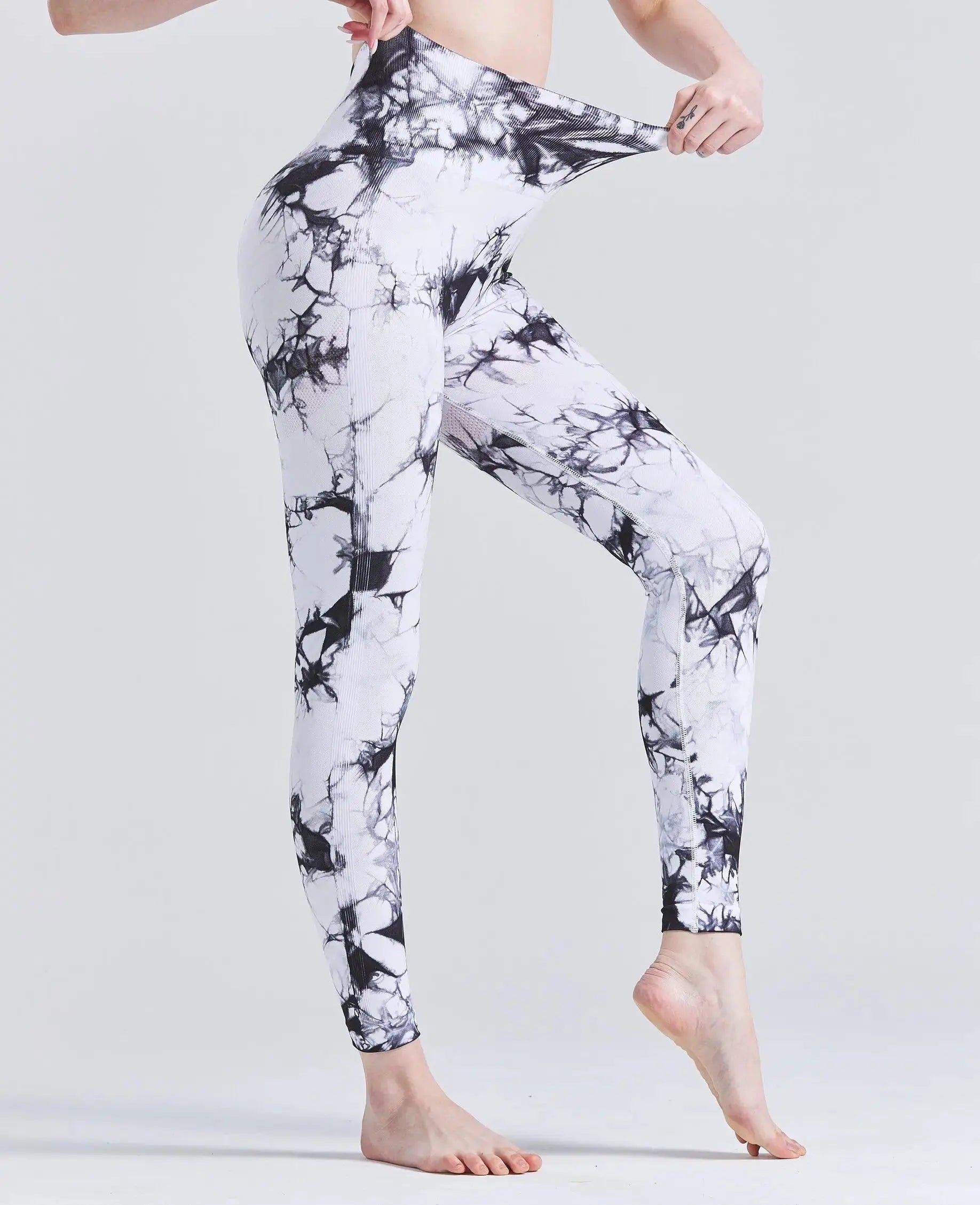 Tie-Dye Booty Lift Leggings High Waist Yoga Pants Fitness