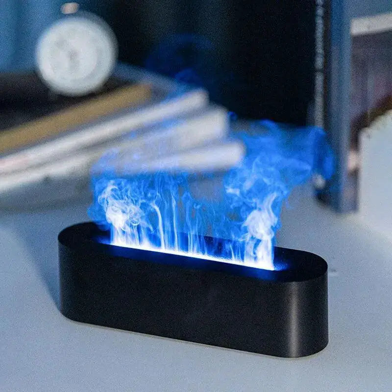 RGB Flame Aroma Diffuser Humidifier For Serene Vibes