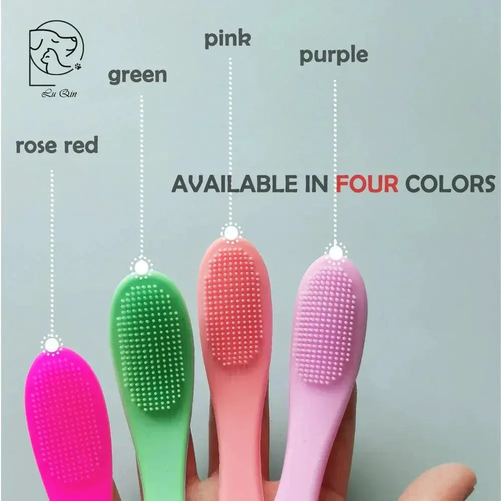 Pet Finger Brush Soft Silicone Tool For Cat And Dog Grooming