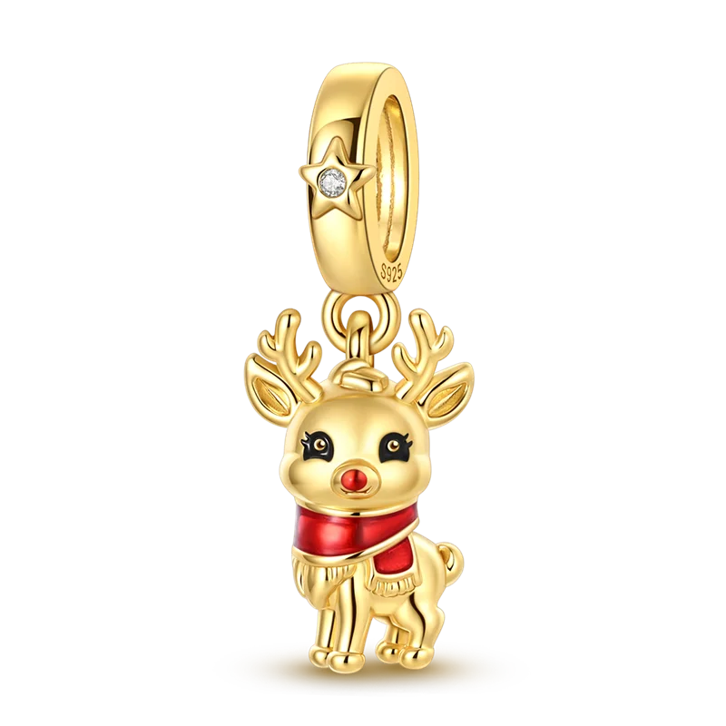 Sparkling Gold Plated Camera Charm