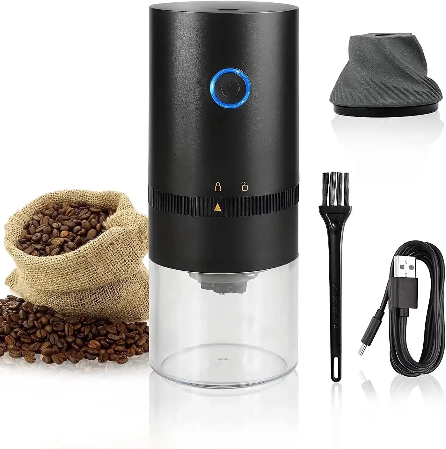 Coffee Grinder USB Type C Charge Ceramic Mill Portable Pro