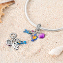 Sterling Silver Moon Mermaid Turtle