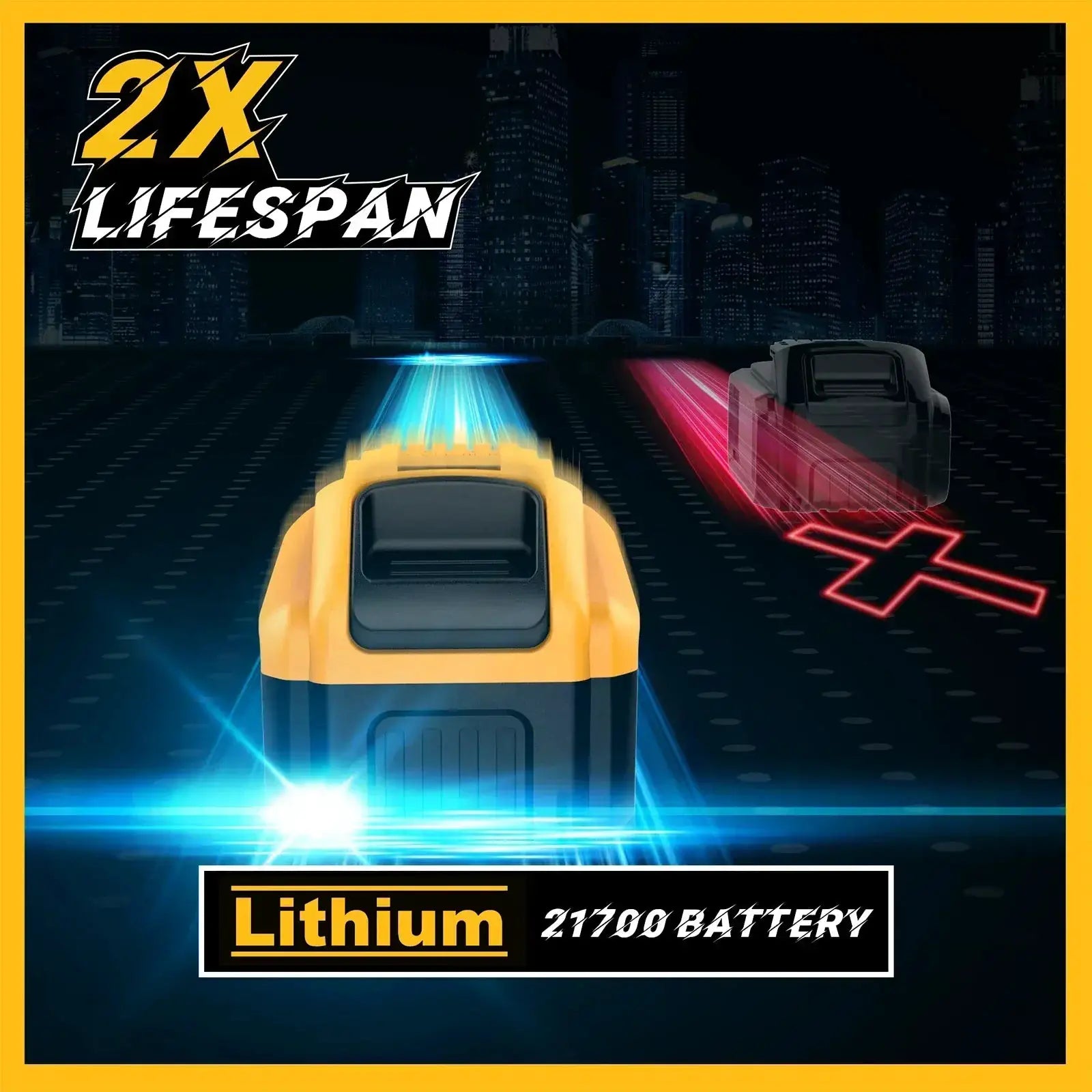 High-Capacity 20V 9000mAh Li-ion Battery For Tools Upgrade