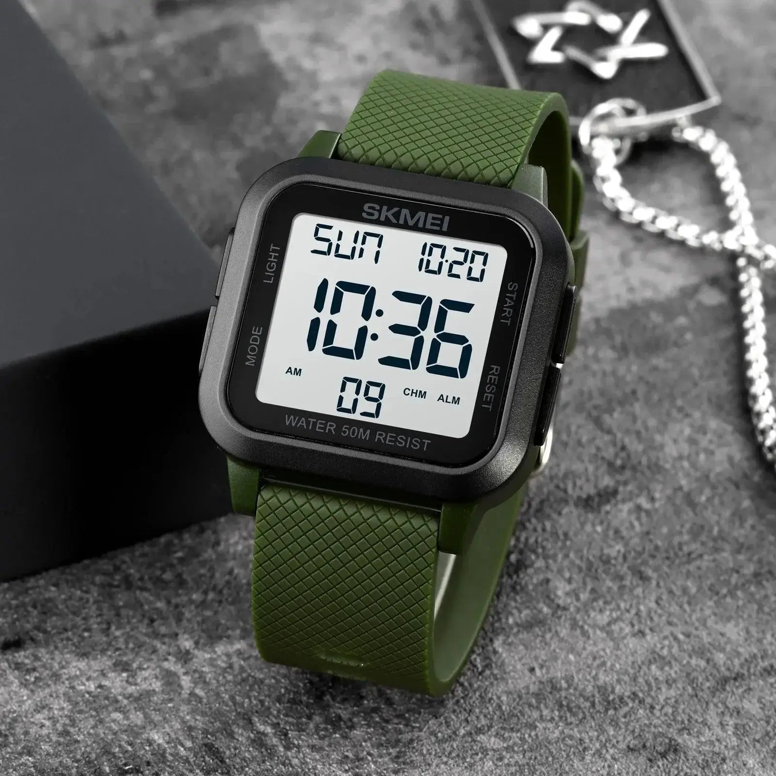 Digital Chrono Watch For Men Adventure LED Display Outdoor