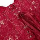 Women Overbust Corsets Crop Tops Golden Printed Bustiers