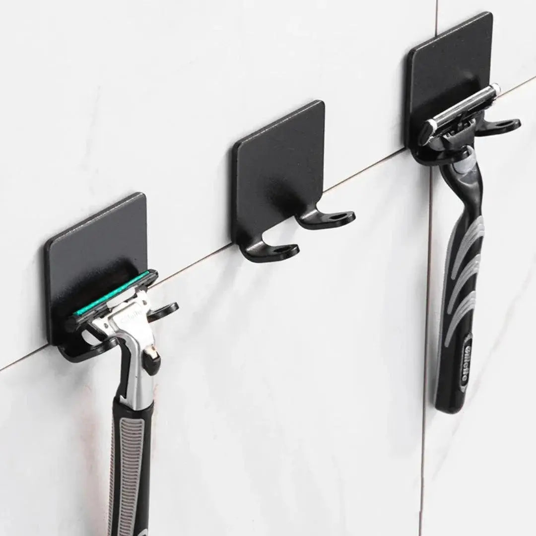 Efficient Wall Mounted Shaving Rack Neat Bathroom Storage