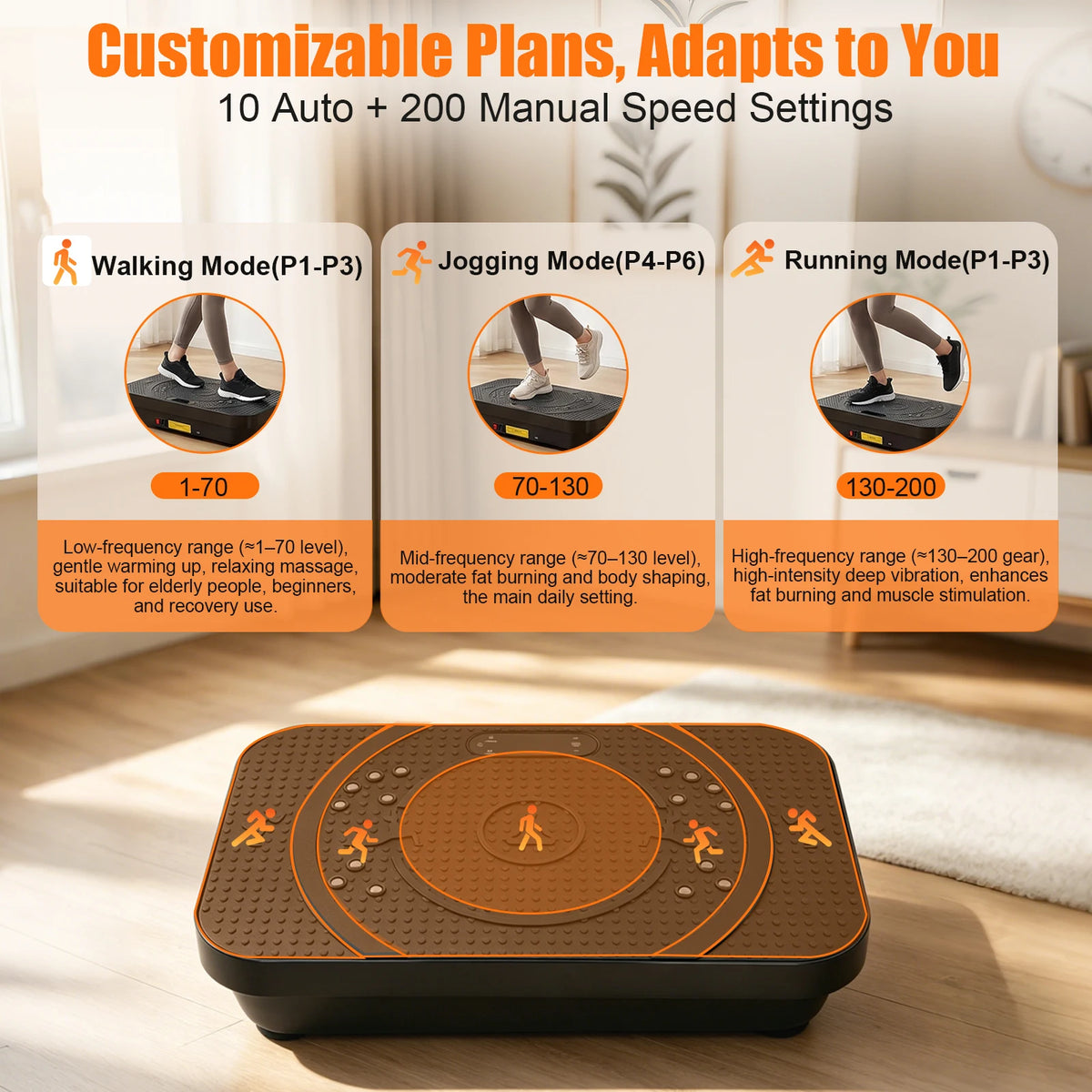 Vibration Plate Exercise Machine Home Fitness Machine Bluetooth — product view 3