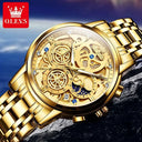 Olevs Moon Phase Calendar Watch for Men