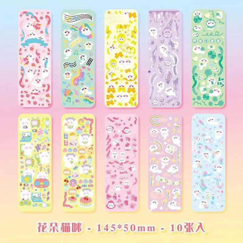 Kawaii Cartoon Animals Decorative Stickers For Scrapbooking