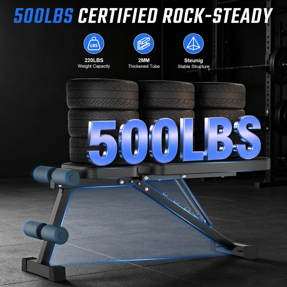Weight Bench Foldable Dumbbell Bench Multifunctional Home Gym — product view 4