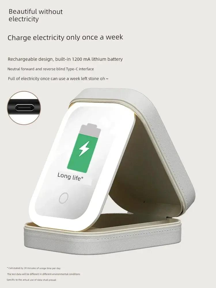 Carrying Travel Led Office Storage Smart Mirror Compact
