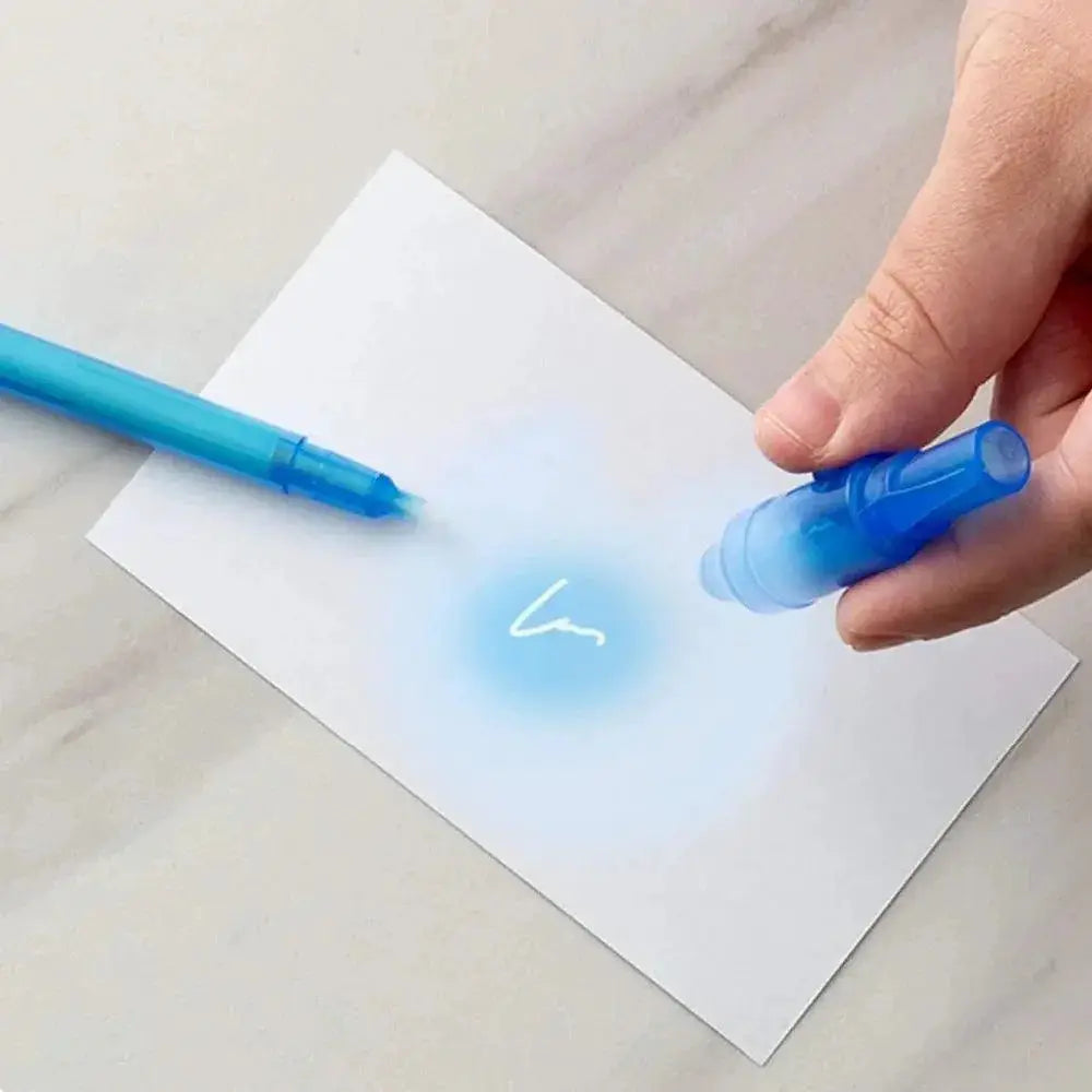 Invisible Ink Spy Pen With UV Light For Secret Messages
