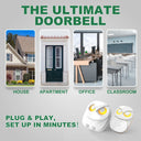 HTZSAFE Wireless Doorbell Chime 300M Range Waterproof Garden