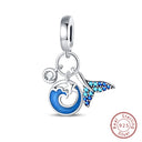 Sterling Silver Blue Ocean Ship