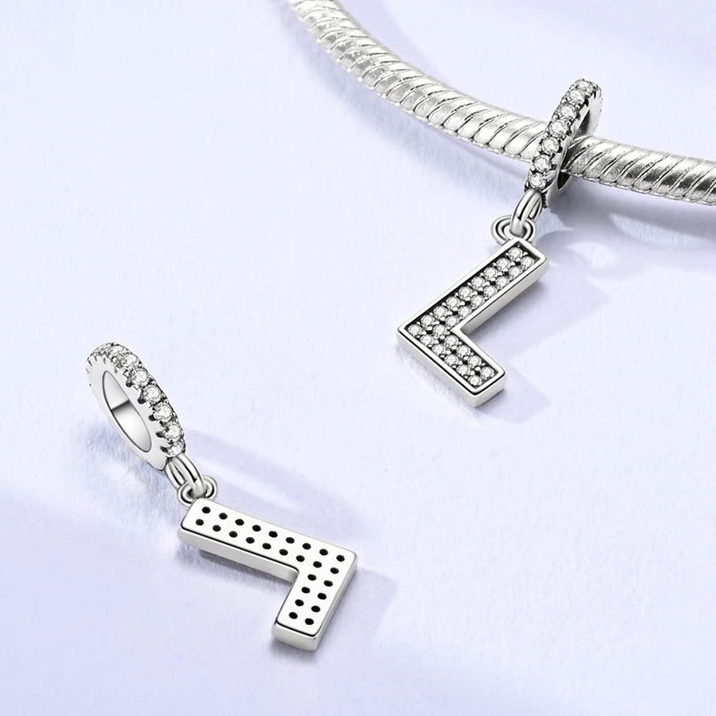 A-z Alphabet Charm Bead Sterling