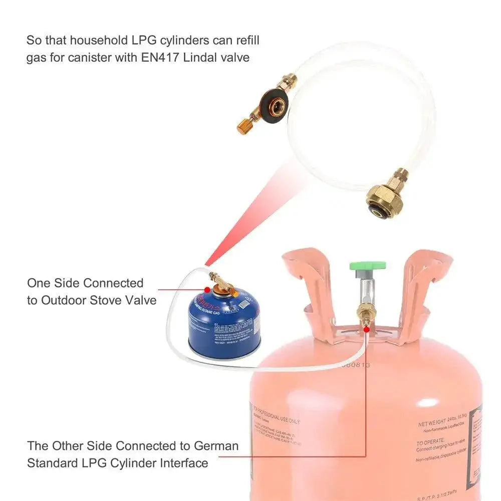 Camping Propane Refill Adapter Portable for Gas Stove