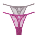 Mesh Elegance Thong Panties Stylish Intimates Set for Women