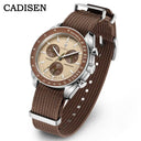 Cadisen Mens Quartz Watch Canvas Strap