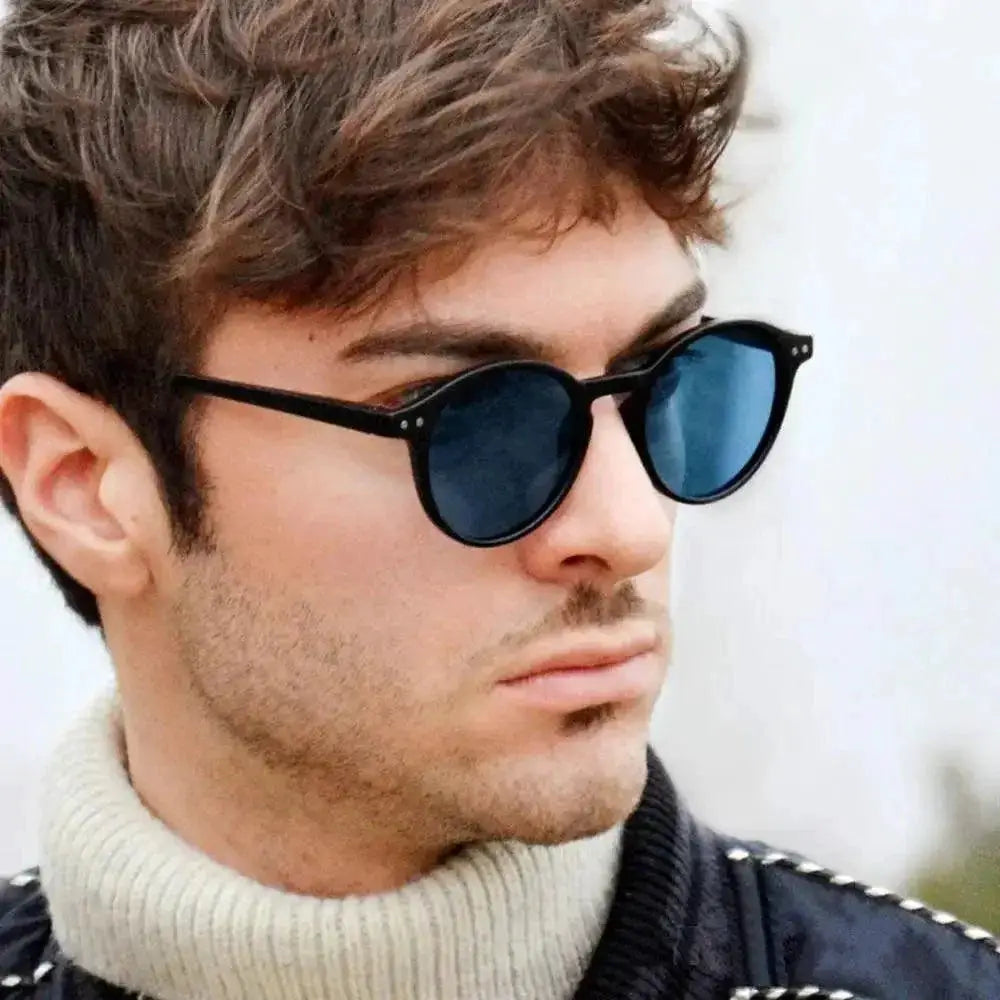 Retro Round Polarized Sunglasses for Men and Women