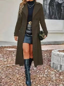 Long Double Breasted Fitted Coat