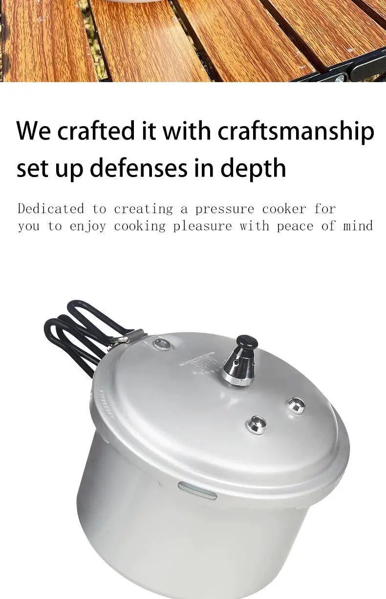Portable Outdoor Pressure Cooker Folding Handle 2.2L