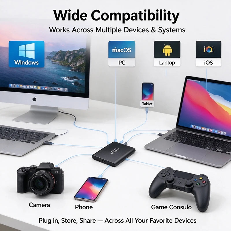 USB-C Laptop External SSD Drive