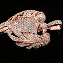 Iced Out Eagle Shield Heart