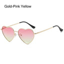 Vintage 90s Heart-Shaped Sunglasses with UV400 Protection