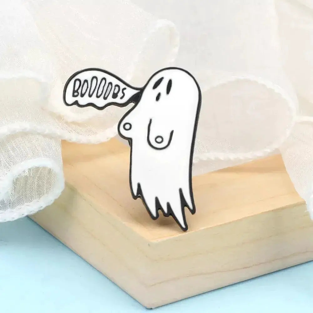 Ghost Pins for Halloween Outfits — ghost 8