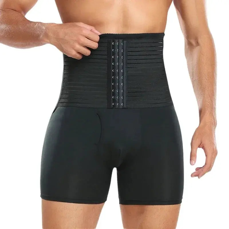 Men Shapewear Control Pants Fitness Waist Trainer Corset
